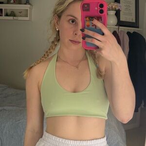 Green Halter Bralette